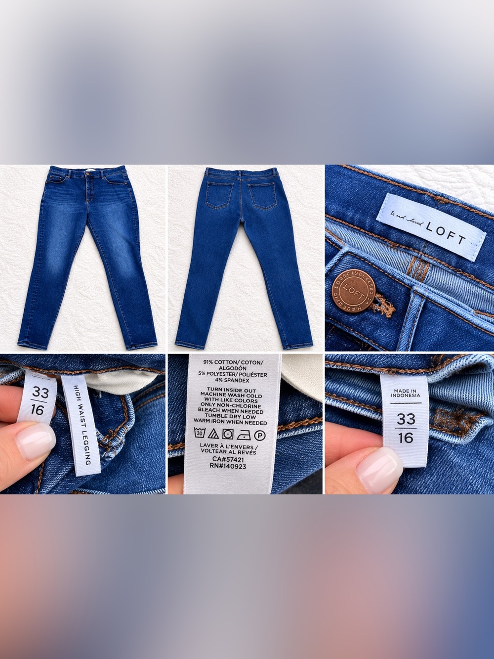 Loft High Waisted Leggings Jeans